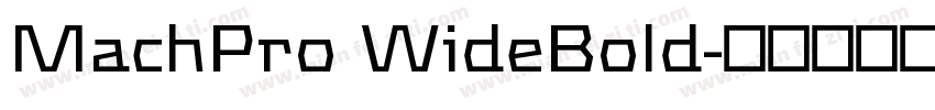 MachPro WideBold字体转换